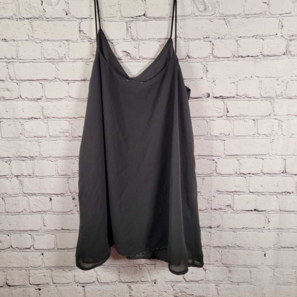 Umgee Cami Top Women Large Black Excellent V-Neck Spaghetti Strap A1334 - Picture 9 of 9